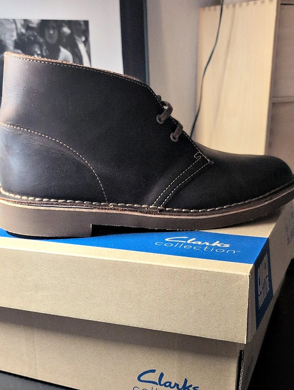 Clarks Bushacre 2 Chukka Boots Black US 7 M